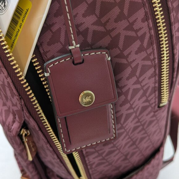 Michael Kors Sable Large Multi-Function Backpack Signature Logo Mulberry main image 6